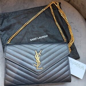 Yves Saint Laurent Cassandre envelope flap crossbody bag